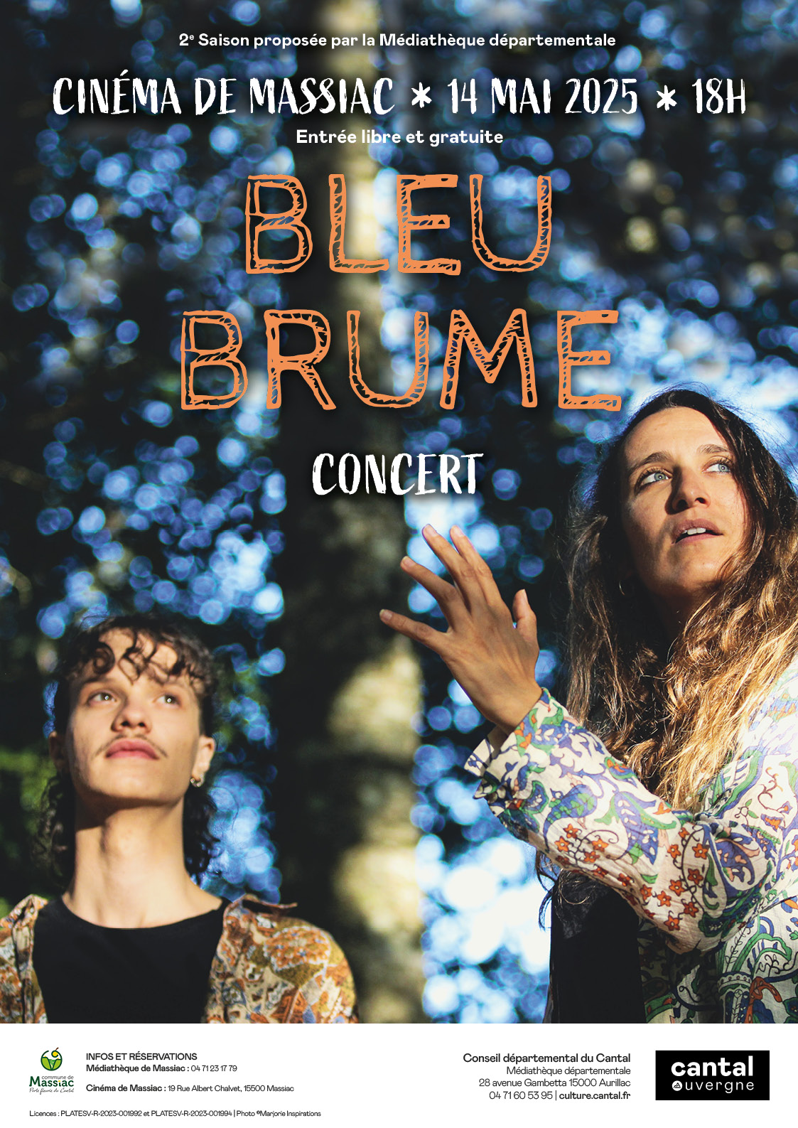 affiche bleu brume massiac