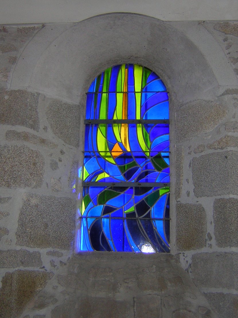 vitraux de l'église Ste Anne de la commune de Cayrols